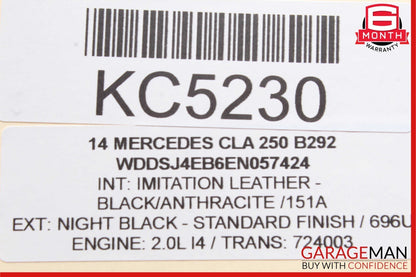14-18 Mercedes W117 CLA250 Parking Brake Electronic Computer Control Module Unit