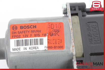 15-20 Hyundai Genesis Rear Rigt Side Door Power Window Motor Regulator OEM