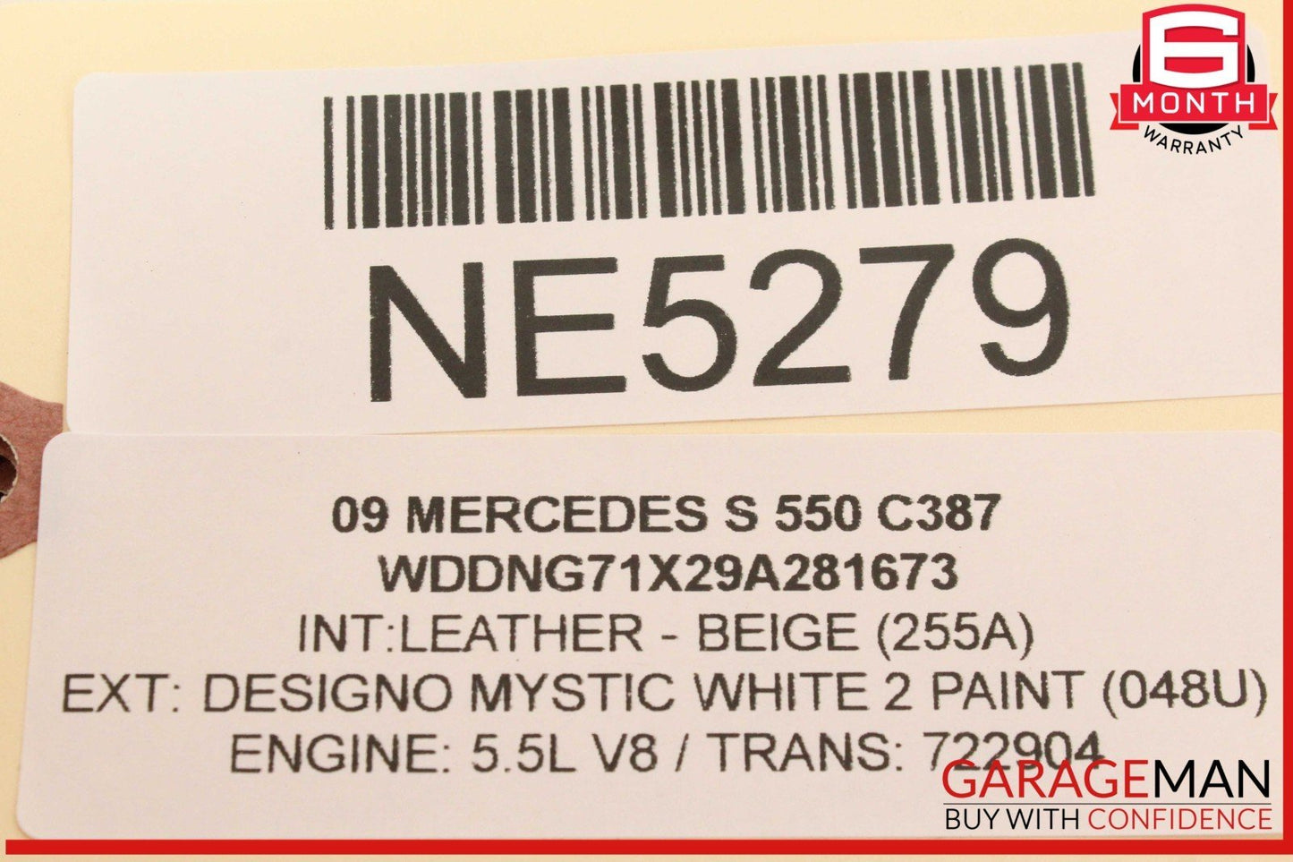 07-14 Mercedes W221 S550 S450 CL550 Trunk Lid Unlock Release Handle OEM