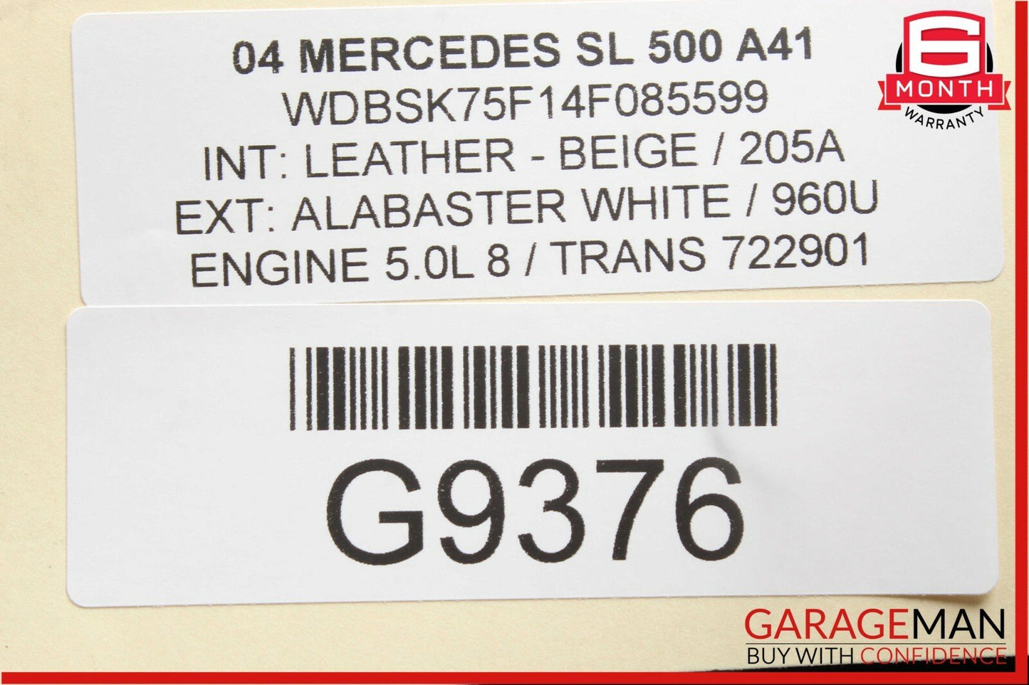 03-06 Mercedes R230 SL500 Front Right Side Keyless Go Entry Door Antenna Module