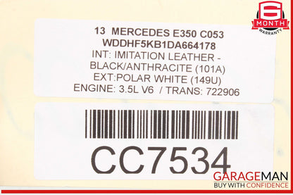 10-16 Mercedes W212 E350 Rear Left  Spindle Knuckle Hub Bearing CV Shaft Assy