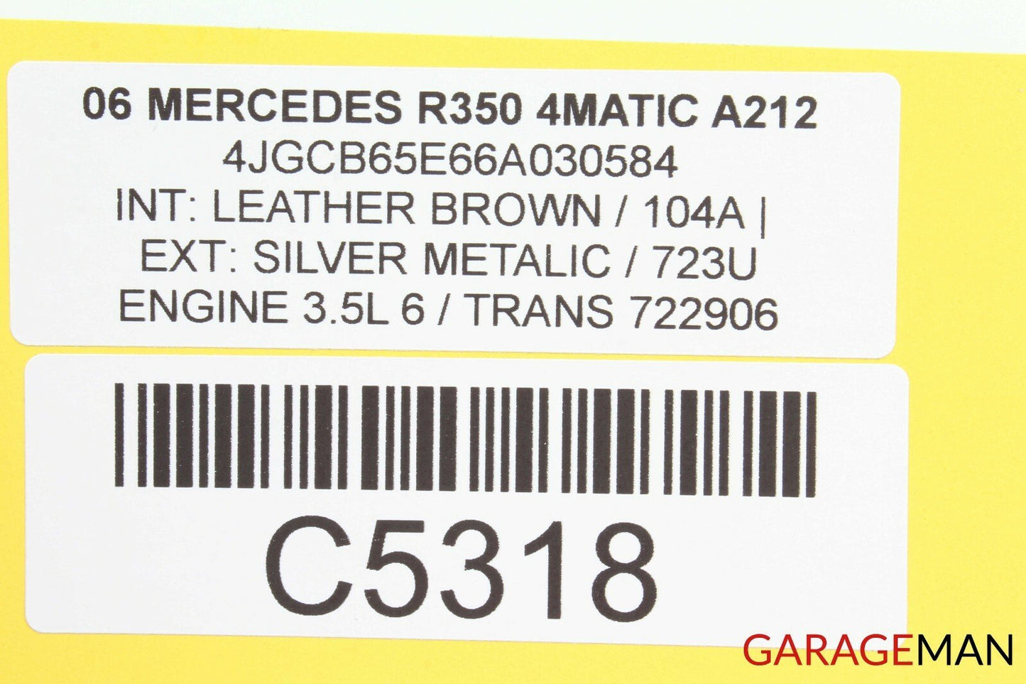 06-12 Mercedes W251 R350 ML550 Front Right Side Exterior Door Handle Silver OEM