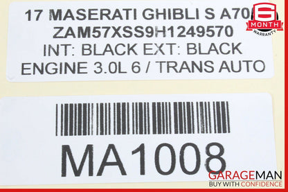 14-17 Maserati Ghibli Front Right Side Door Lock Latch Actuator Mechanism