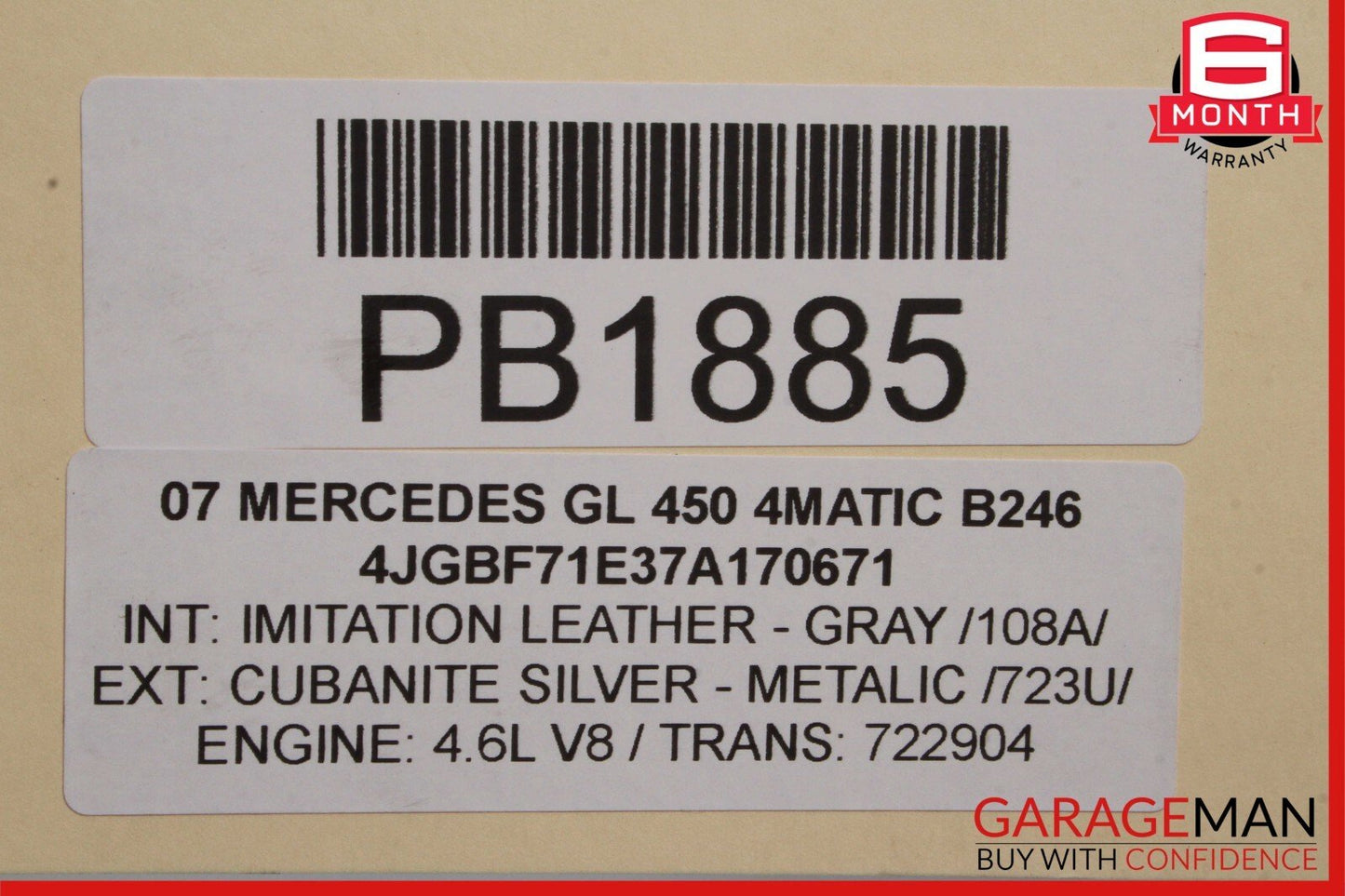 06-10 Mercedes ML350 R500 GL450 Engine Motor Cooling Radiator 2515000104 OEM