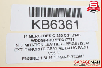 12-14 Mercedes W204 C250 C350 Speedometer Odometer Instrument Cluster Gauge