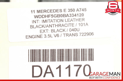 10-13 Mercedes W212 E350 E550 Rear Right Side Interior Door Panel OEM