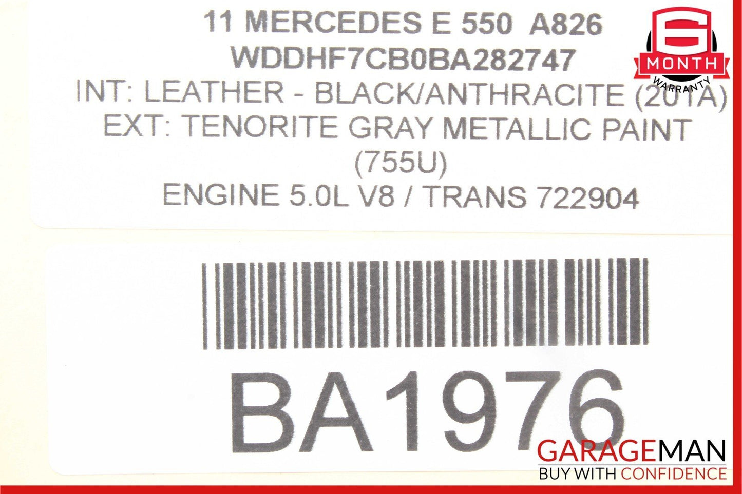 08-18 Mercedes W212 E550 C300 CLS550 Rear Left Side Door Control Module OEM