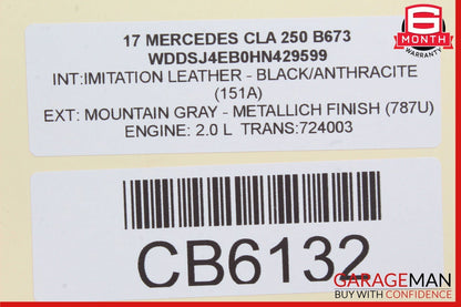 08-17 Mercedes W117 CLA250 GL450 E350 Front Left Side Exterior Door Handle OEM