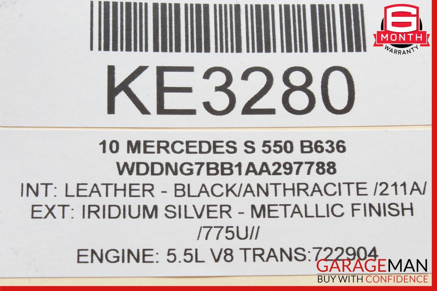 10-13 Mercedes W221 S550 E550 Active Lane Assist Front Camera 0009051600 OEM