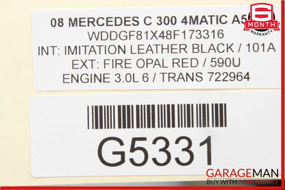 08-14 Mercedes W204 C300 Rear Left Driver Side Door Controller Module Unit OEM