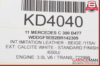 08-14 Mercedes W204 C300 C350 Front Left Side Door Lock Latch Actuator OEM
