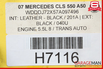 06-09 Mercedes CLS350 R550 E500 E63 AMG Communication Control Module 2198200926