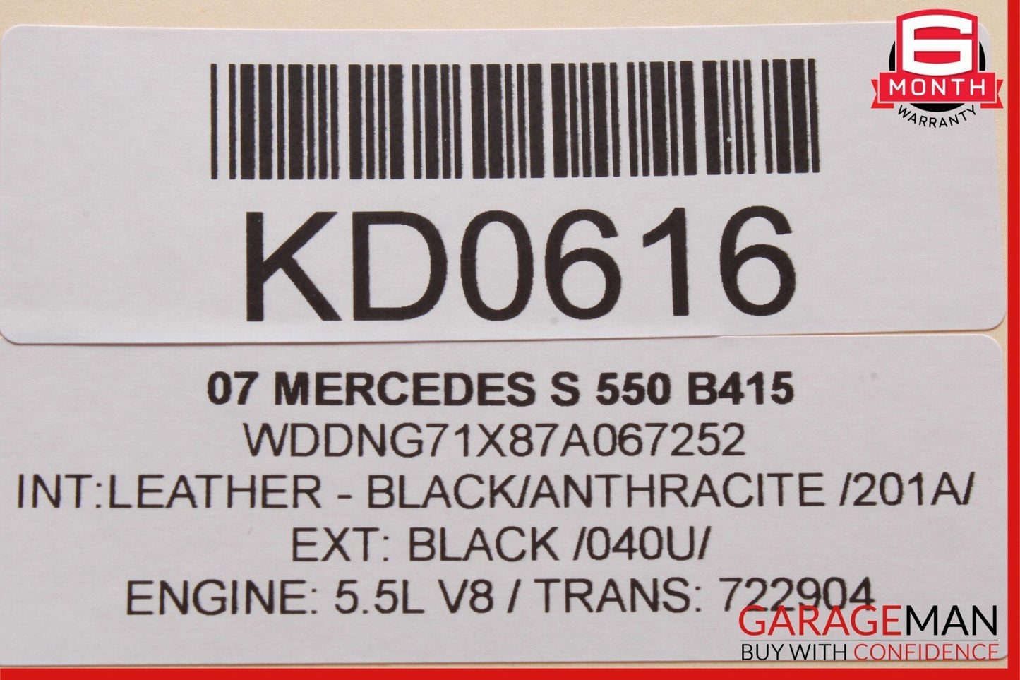 07-13 Mercedes W221 S550 S400 S600 Rear Right / Left Side Door Control Module