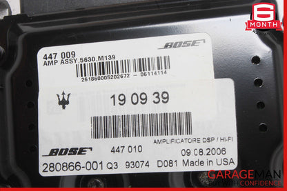 03-08 Maserati Quattroporte M139 Bose Audio Amplifier Amp 190939 OEM