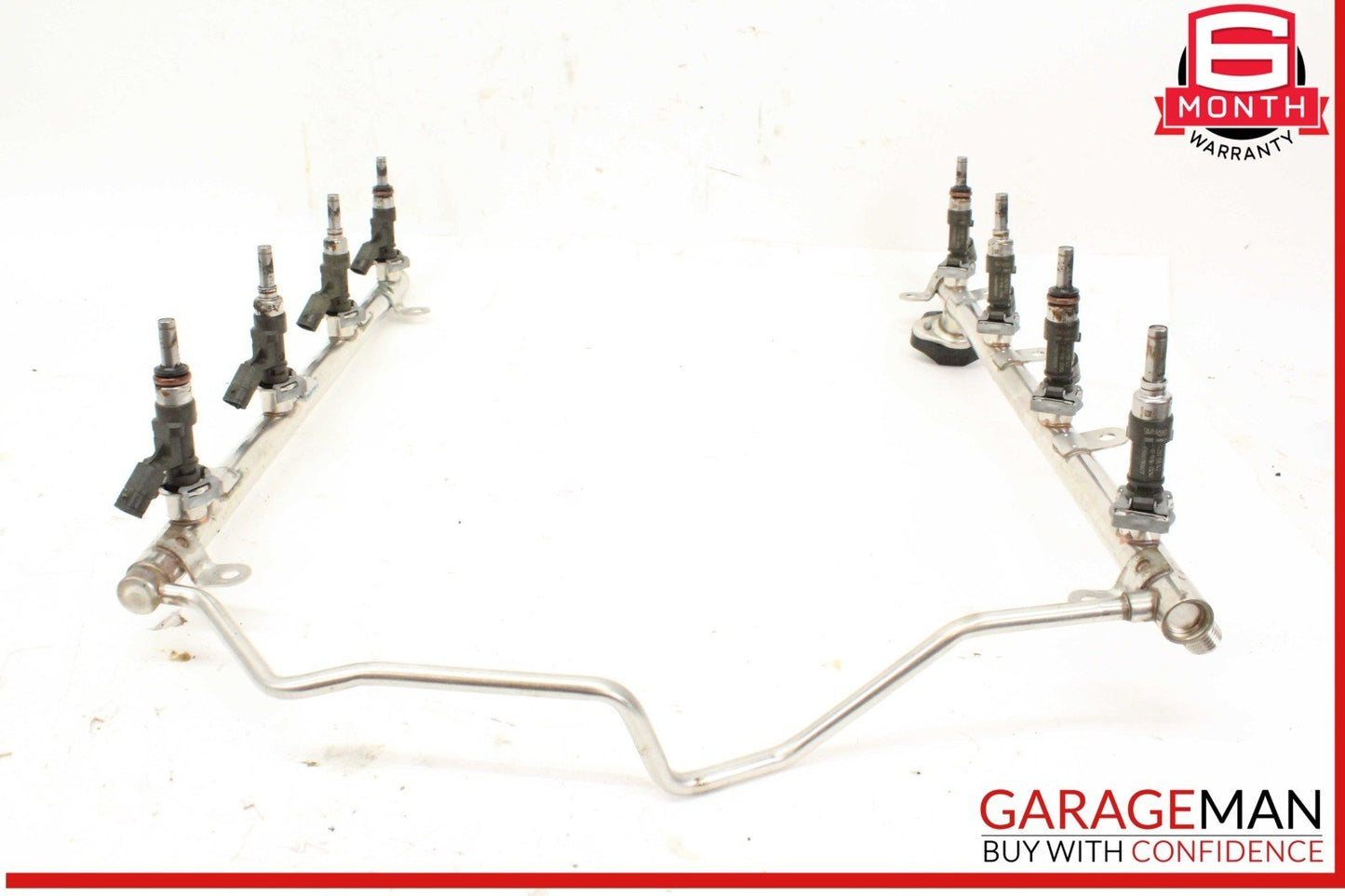 07-15 Mercedes CLS63 AMG W219 Fuel Injector Rail w/ Injectors 1560701895