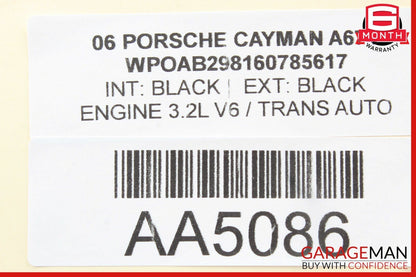 06-12 Porsche Cayman 987 Transmission Mount Bracket OEM