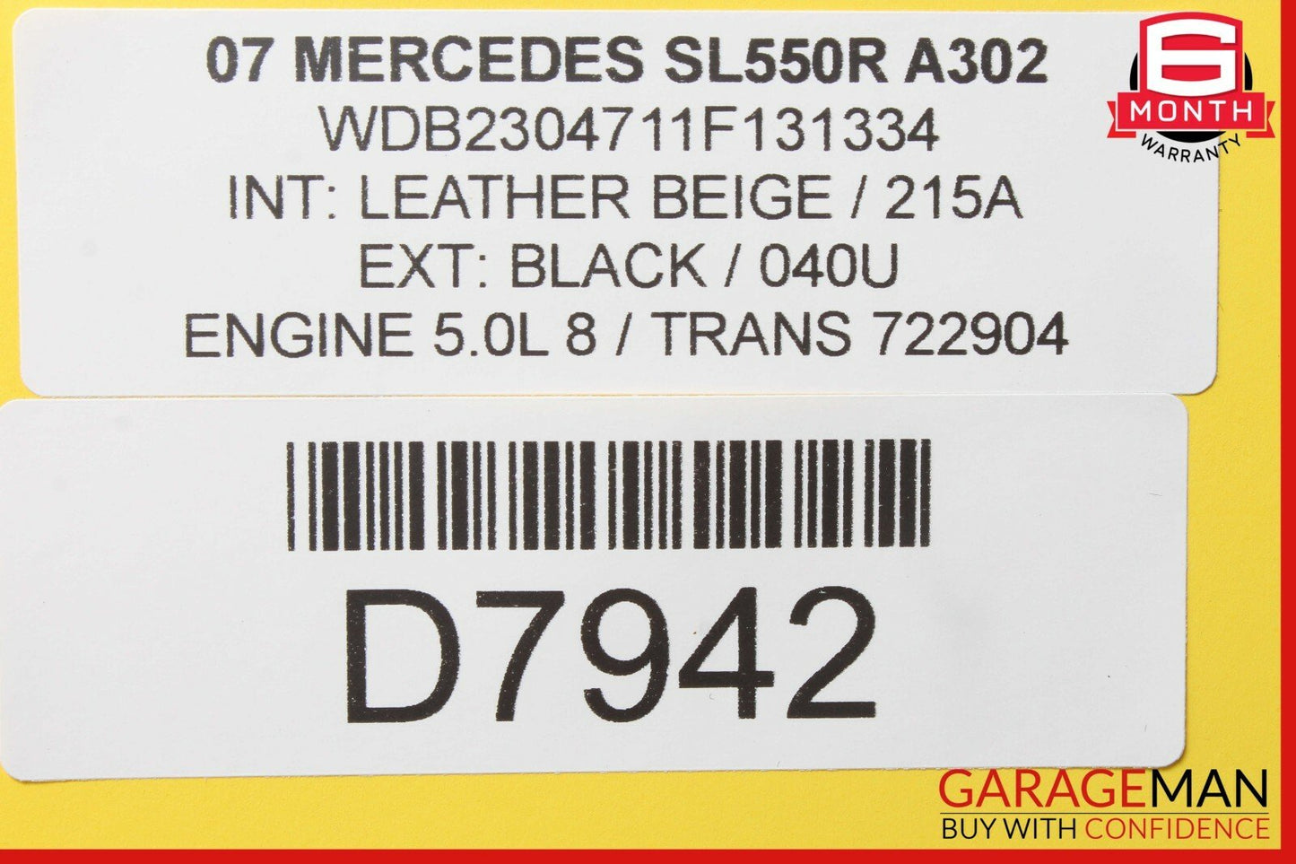 06-09 Mercedes R230 SL550 CLS63 AMG Communication Control Module 2198200926 OEM