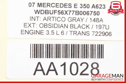 03-08 Mercedes CL600 CLK320 E350 Sirius Satellite Radio Receiver Control Module