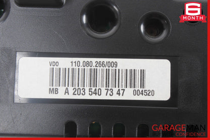 05-07 Mercedes W203 C320 C230 Kompressor Instrument Speedometer Cluster OEM