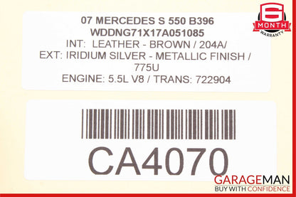 07-13 Mercedes W221 S550 S400 Rear Left Side Exterior Door Handle Assembly OEM