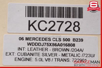 06-11 Mercedes W219 CLS500 Left & Right Door Sound Audio Speaker Set of 2 Pc OEM