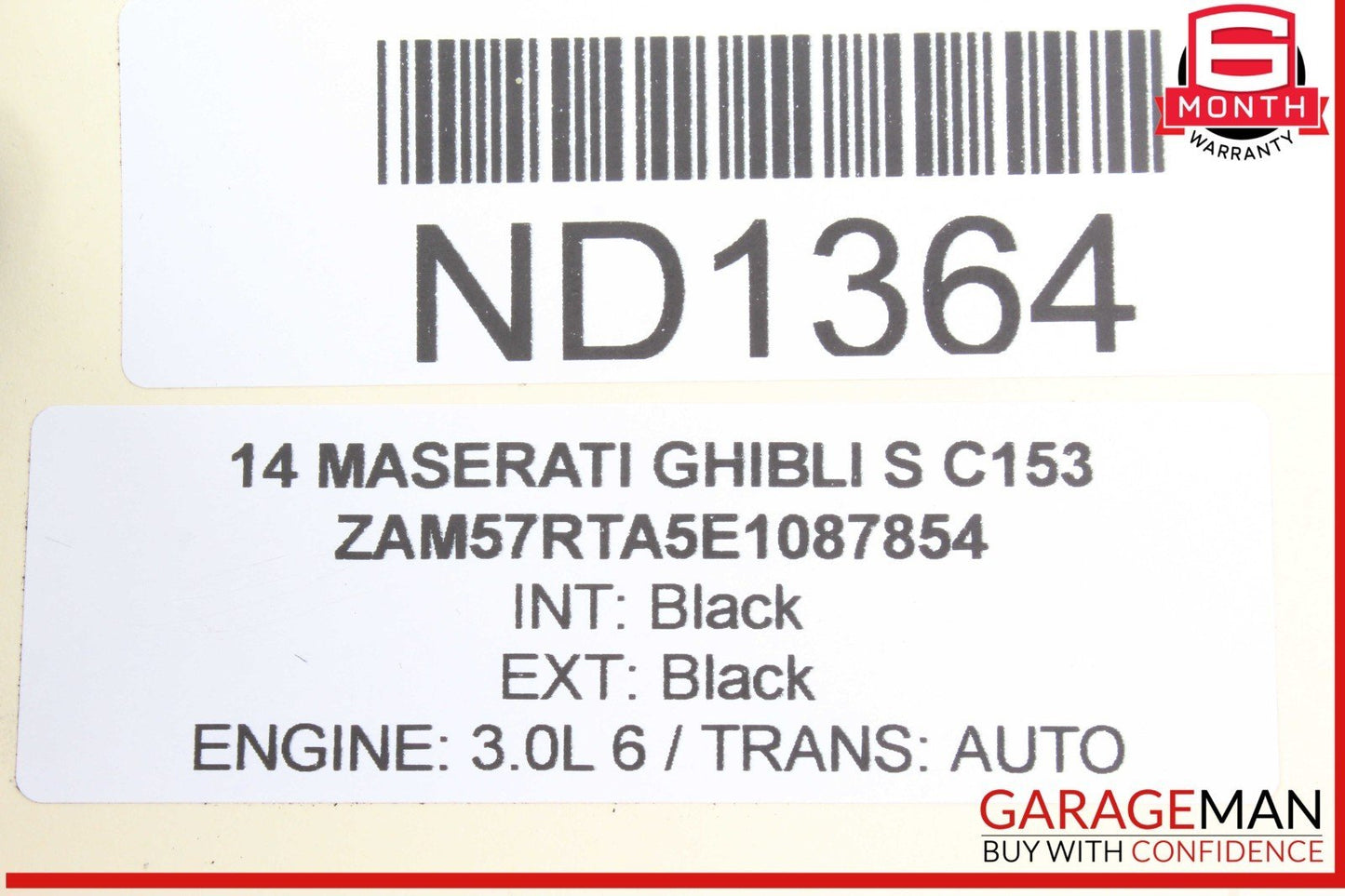 14-17 Maserati Ghibli S Steering Column Control Switches Assembly 670025007 OEM