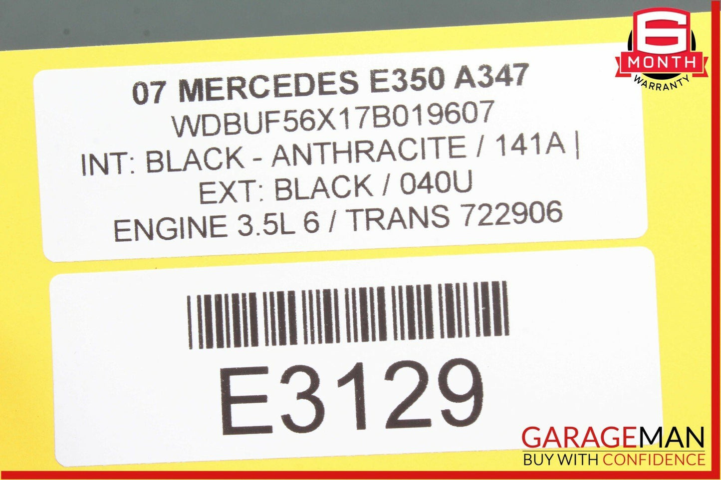 07-09 Mercedes W211 E550 E350 Front Right Seatbelt Seat Belt Received Buckle OEM