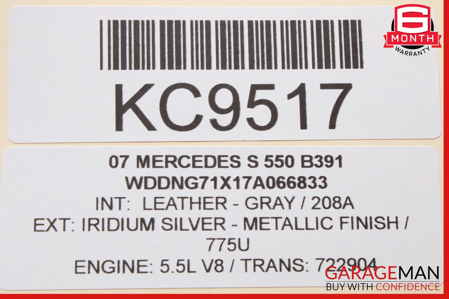 07-13 Mercedes W221 S550 S400 Front Right Side Exterior Door Handle OEM