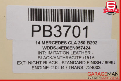 14-18 Mercedes W117 CLA250 Front Left Driver Side Wing Fender Panel Cover Black