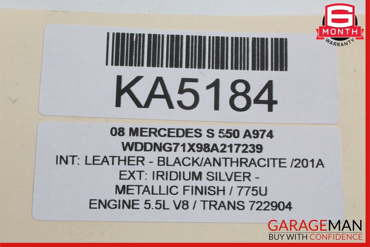07-13 Mercedes W221 S550 S450 Rear Right Keyless Go Door Lock Latch Actuator OEM