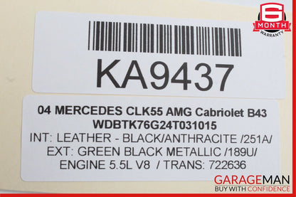03-09 Mercedes GL450 SLK350 CLK55 AMG Sirius Satellite Radio Receiver Module