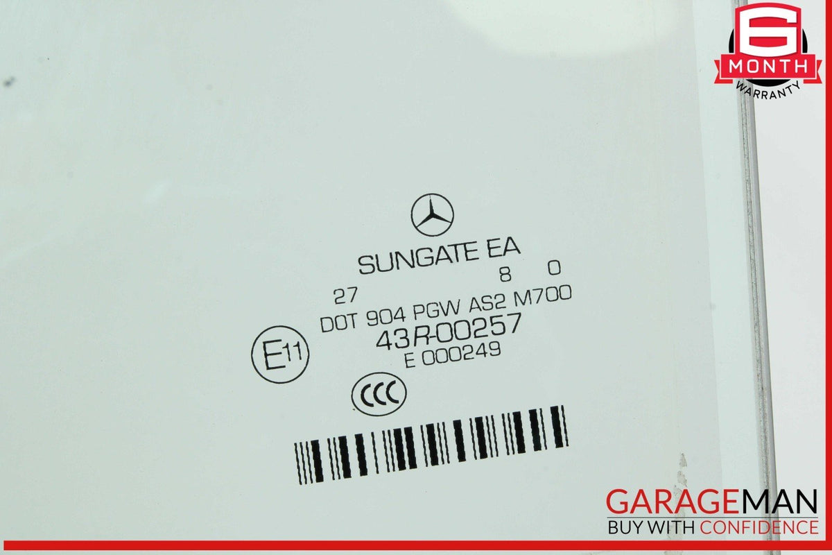 07-13 Mercedes W221 S400 S550 S600 Rear Left Side Door Window Auto Glass OEM