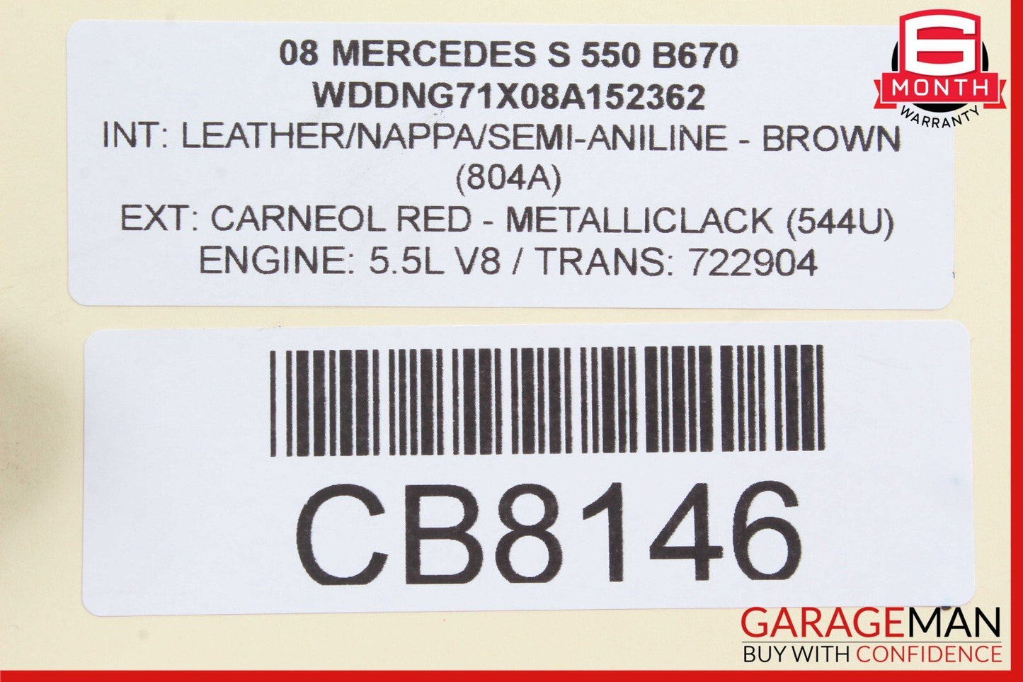 07-14 Mercedes W221 S500 S450 S550 Front Left Lower Control Arm OEM