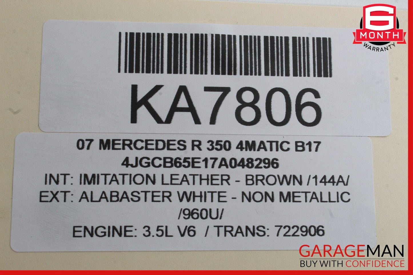 06-13 Mercedes R350 R320 GL320 Front Right Side Exterior Door Handle OEM