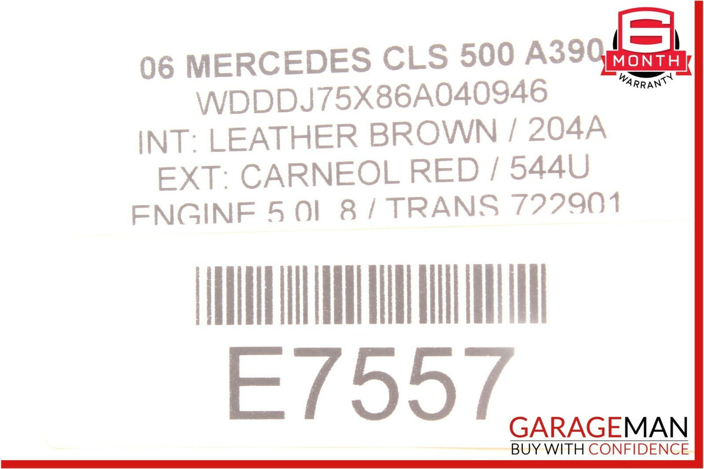 03-11 Mercedes W219 CLS500 Under Seat Control Module Front Right Side OEM