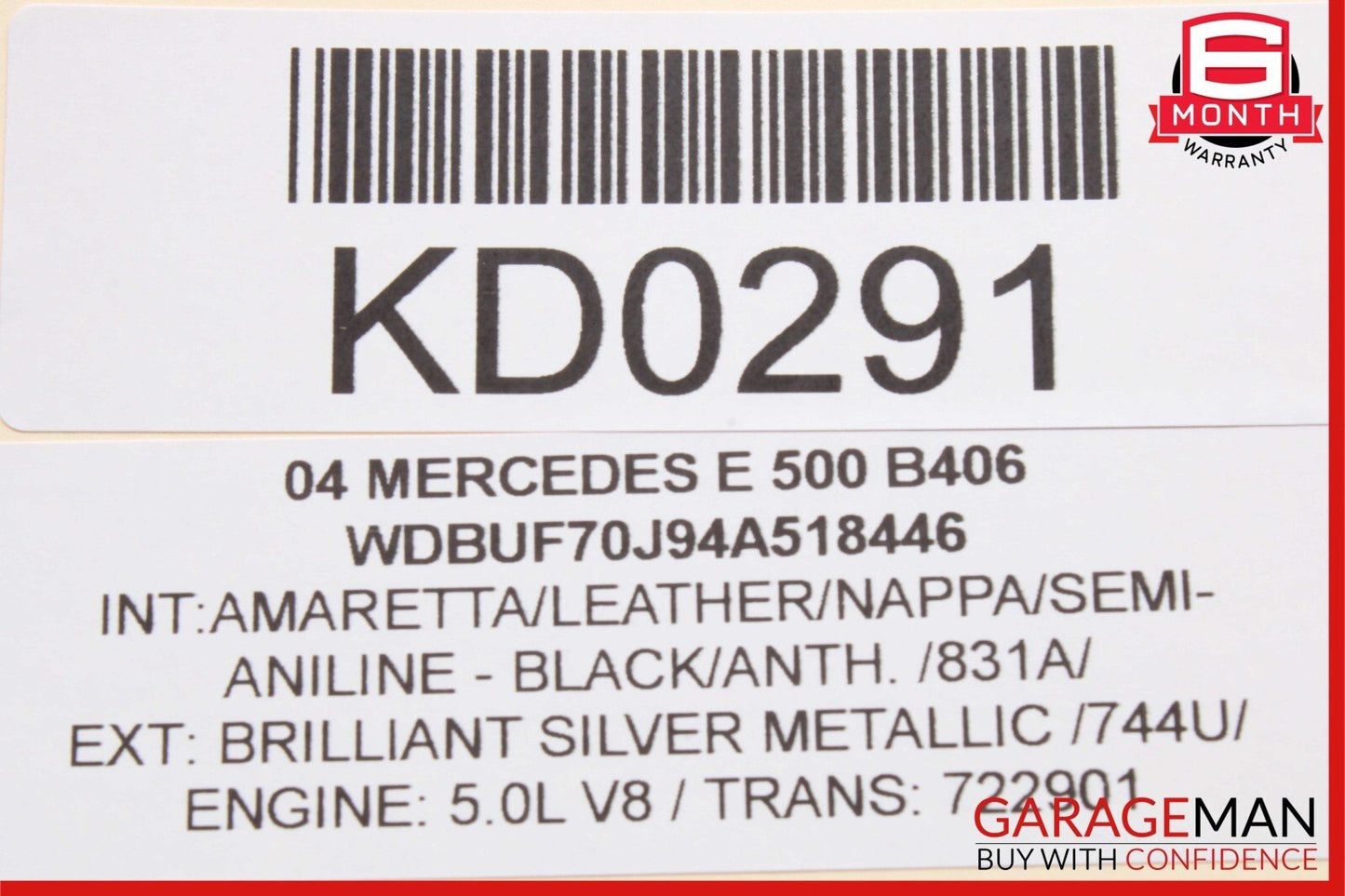 03-09 Mercedes W211 E500 E550 Front Right Side Tweeter Speaker Cover Black