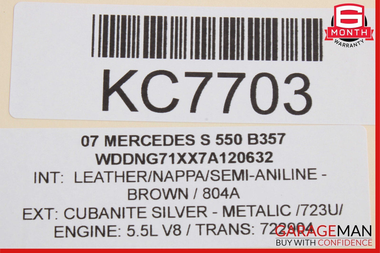 07-13 Mercedes W221 S550 S350 Rear Right Door Lock Latch Actuator Keyless Go