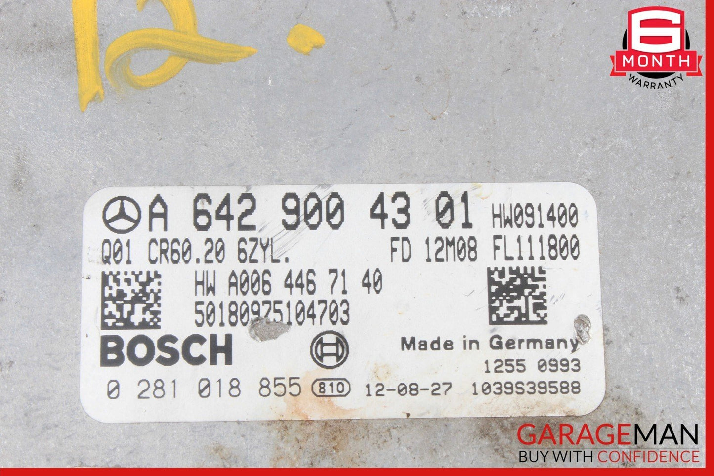 12-16 Mercedes X166 GL350 E350 ECM ECU Engine Control Module Unit 6429004301 OEM