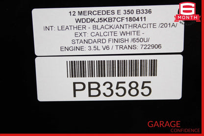 10-17 Mercedes W207 E350 E550 C350 Coupe Panoramic Sunroof Rear Window Glass OEM