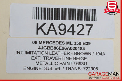 06-13 Mercedes X164 GL450 ML550 Front Right Door Lock Latch Actuator