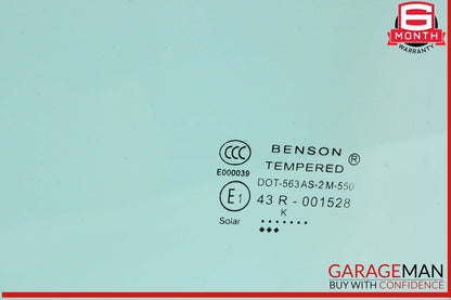 14-19 Mercedes W117 CLA250 Rear Left Driver Side Door Window Auto Glass Panel