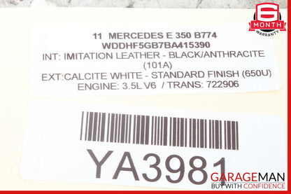 10-13 Mercedes W212 E250 E550 E350 Front Right Seat Belt Seatbelt Retractor