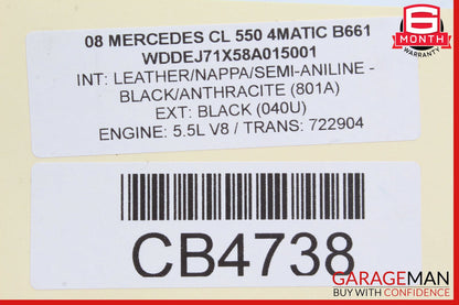 06-14 Mercedes S550 CL550 ML450 GL320 Front Right Side Seat Air Bag Airbag SRS