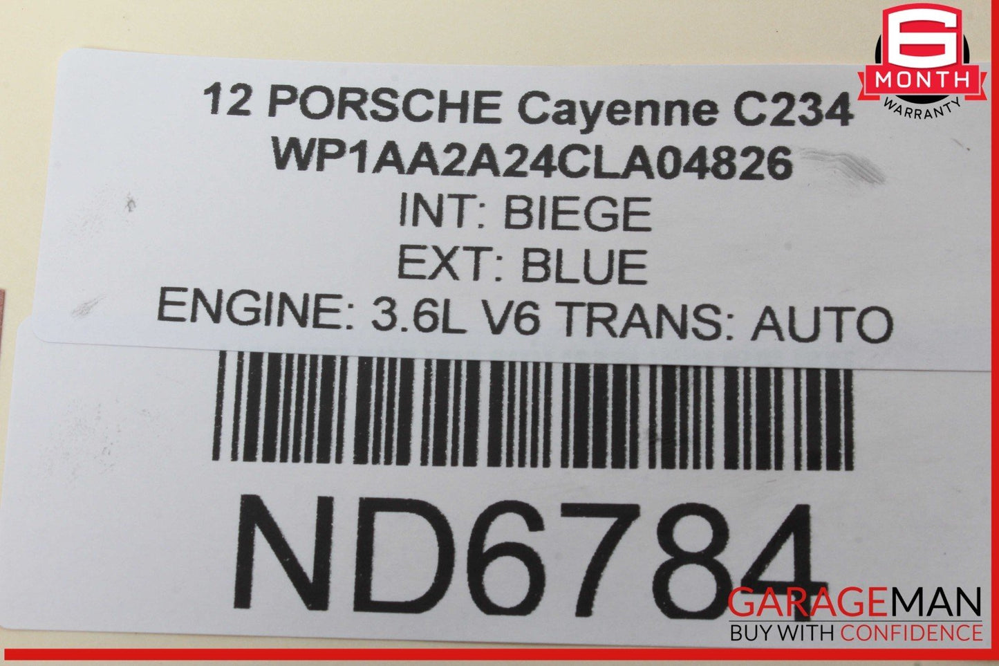 11-18 Porsche Cayenne 958 Rear Right Passenger Side Door Window Regulator Motor