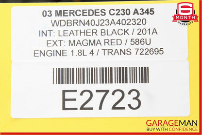 01-07 Mercedes W203 C230 C280 C320 Front Left Side Door Control Module OEM