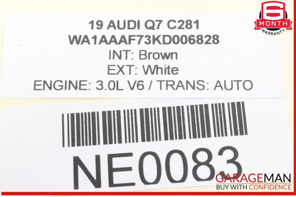 17-24 Audi Q7 Front Right Passenger Side Window Regulator Motor 8W0959801 OEM