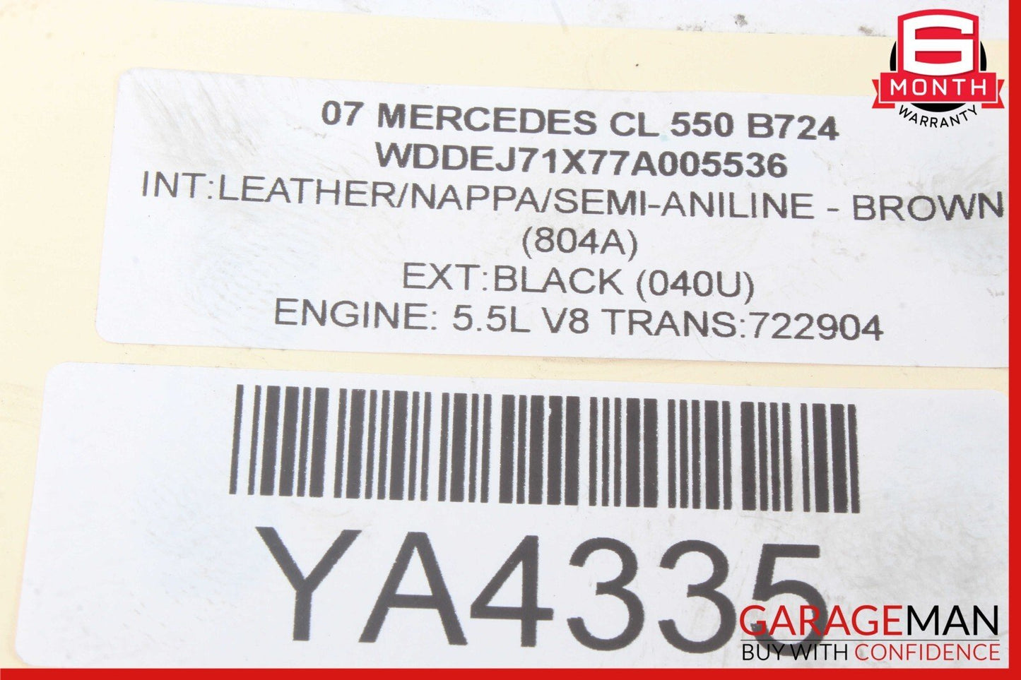 07-14 Mercedes W216 CL550 S600 Rear Left Hydraulic ABC Shock Strut OEM
