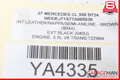 07-14 Mercedes W216 CL550 S600 Rear Left Hydraulic ABC Shock Strut OEM