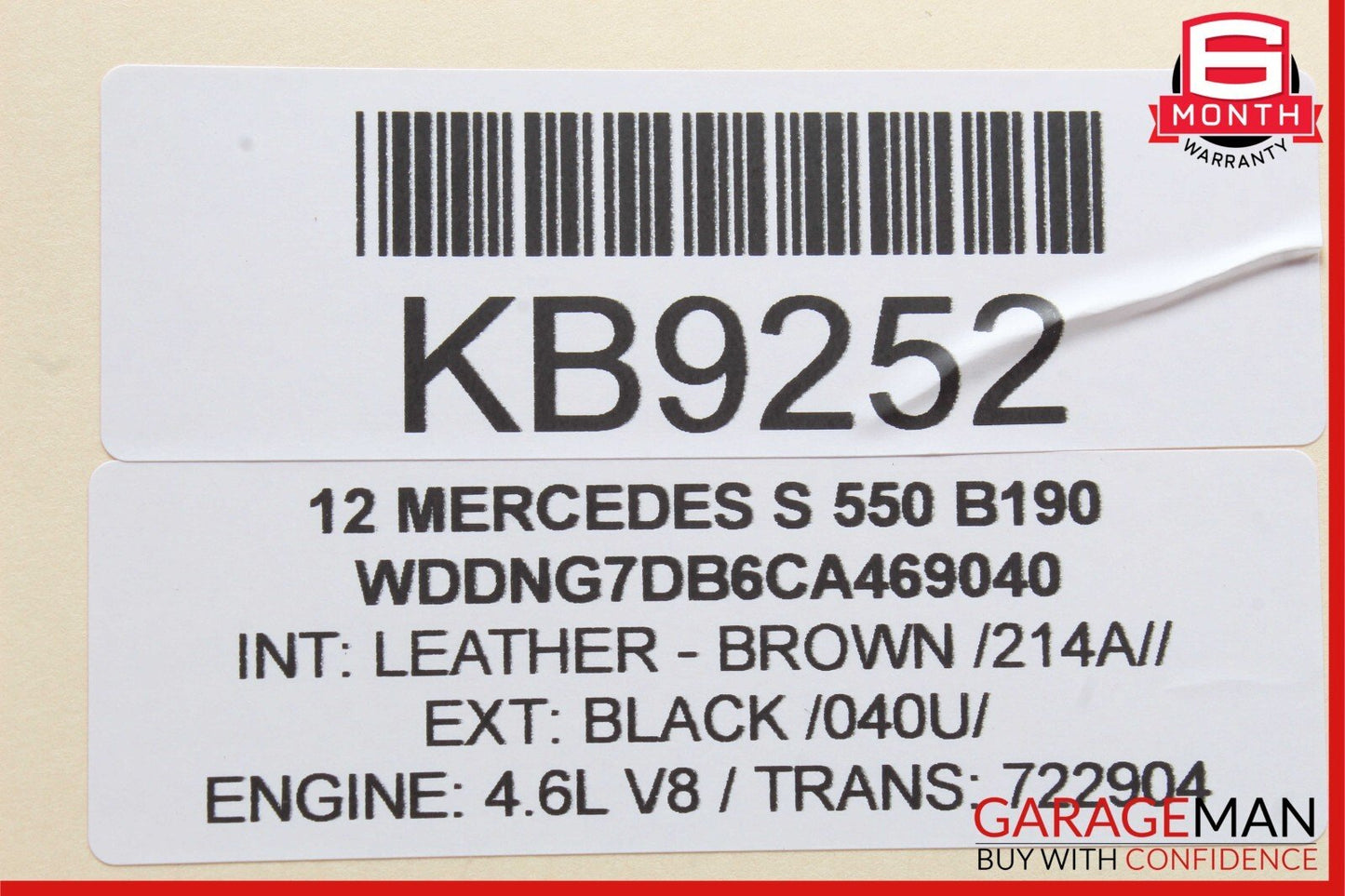 10-14 Mercedes W221 S550 CL550 Rear Trunk Fuse Box Relay Control 2219006902 OEM