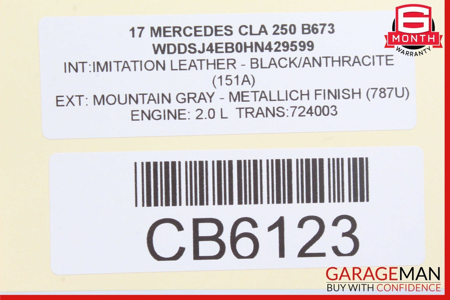 12-20 Mercedes W117 CLA250 SLK250 SLC300 Right Side Exterior Door Handle OEM